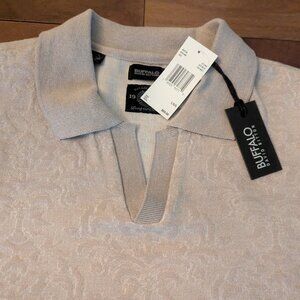 Buffalo David Bitton Mens Knit Cotton Sweater Polo Sz LG NWT  Nice polo. Texture